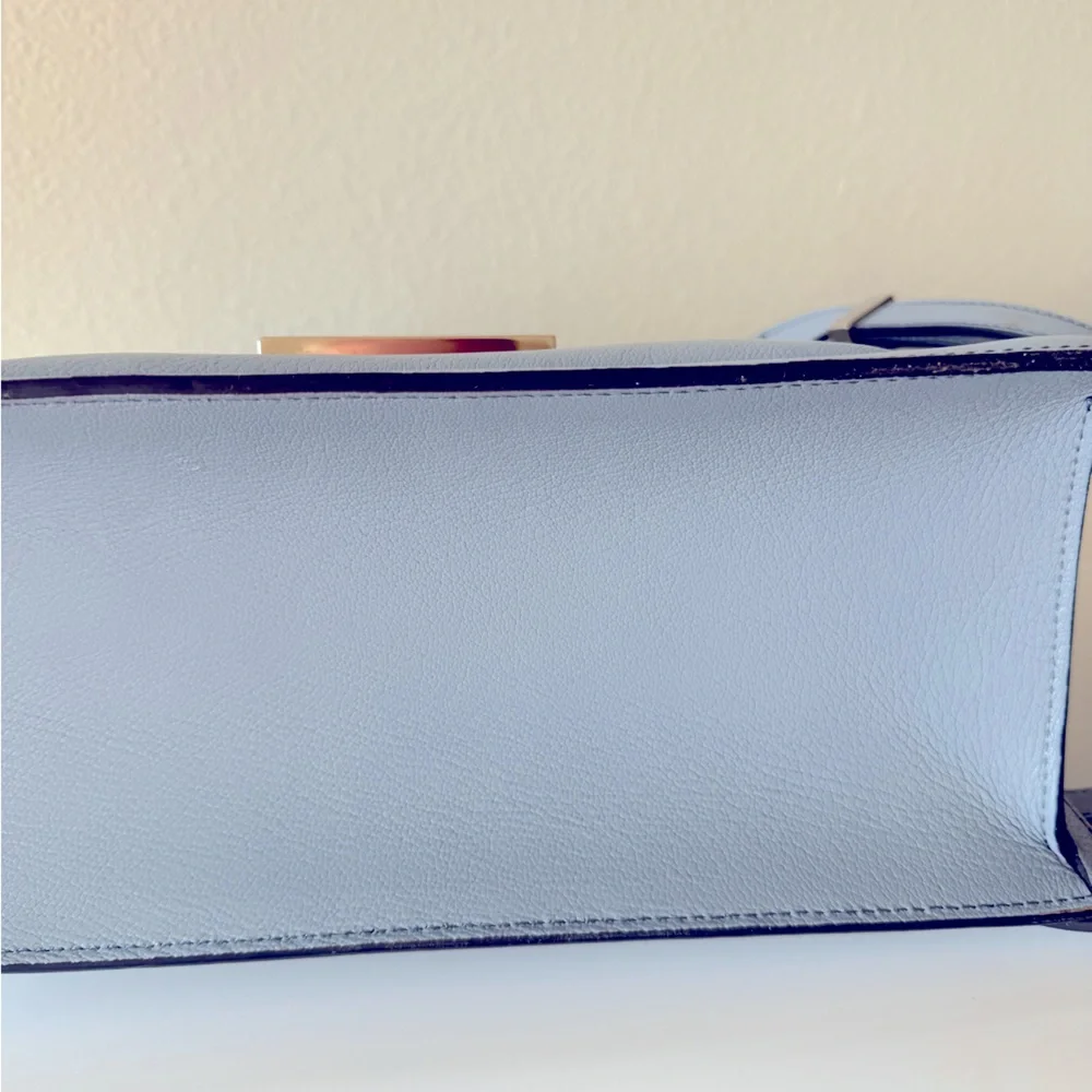 Tom Ford Powder Blue Satchel Handbag Medium T clasp top handle $3,500